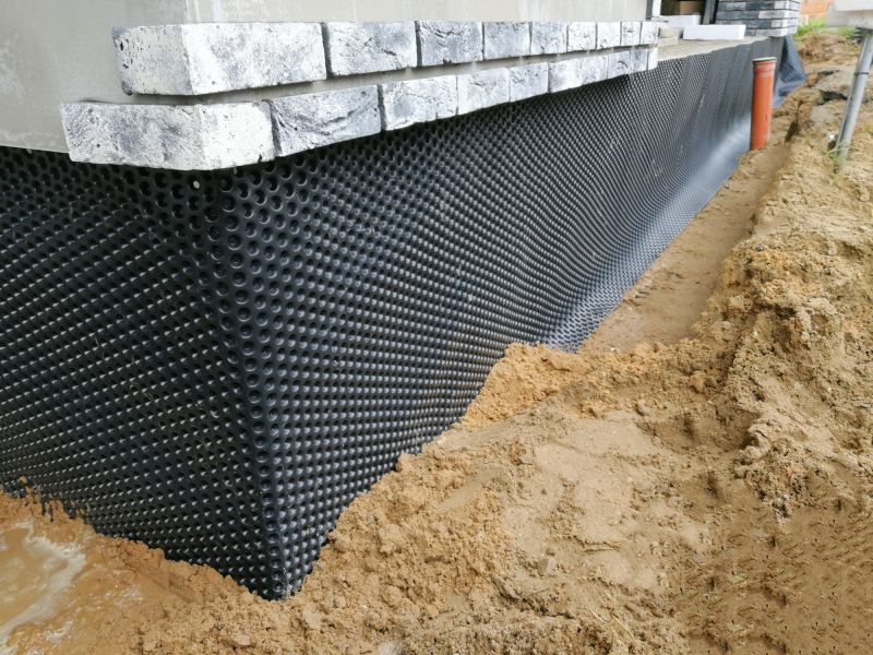 Waterproofing Membrane on Foundation